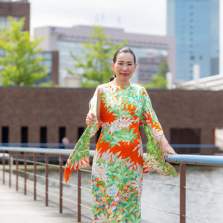 着物ドレス(共布ショール付き)